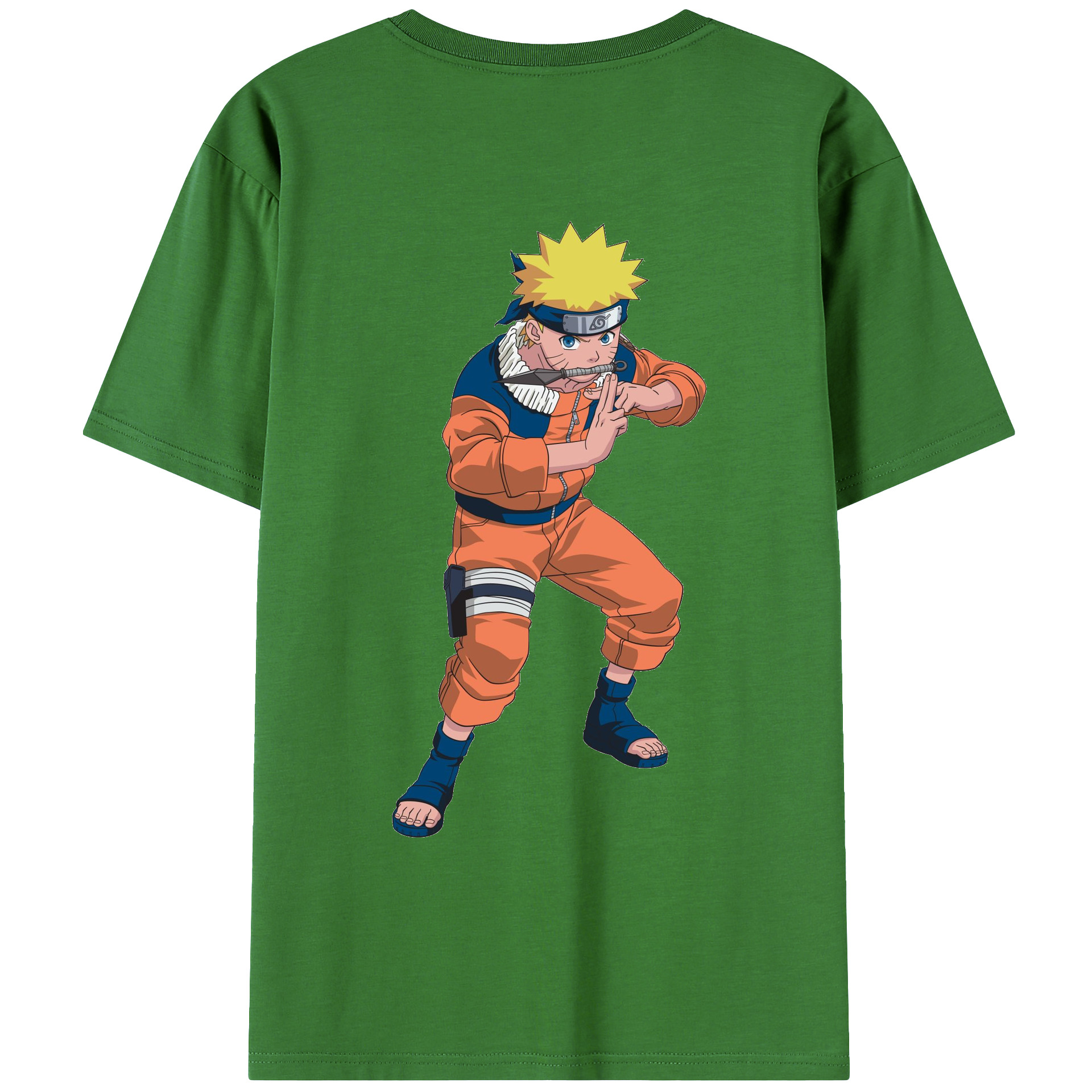 （画像用） NARUTO -ナルト- うずまき ナルト Uzumaki Naruto レディース半袖Tシャツ(バックプリント)
